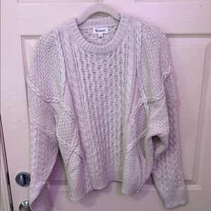 Cream Women's Cable Knit Sweater